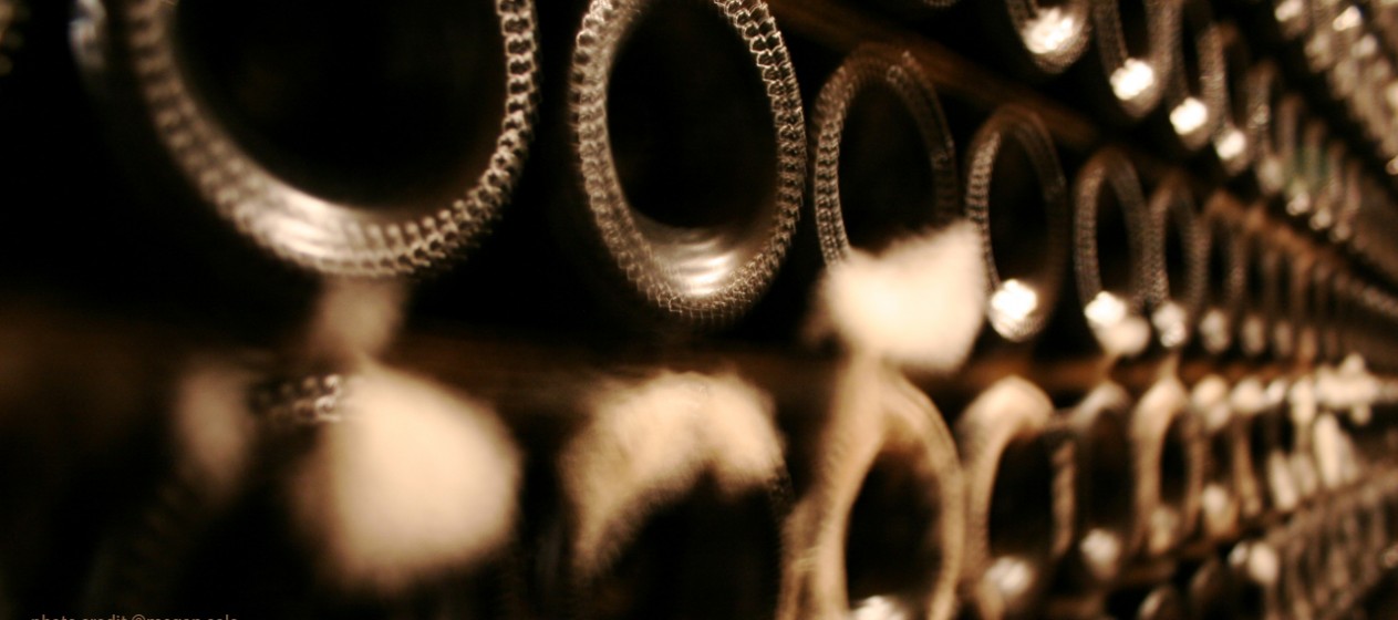 Champagne bottles